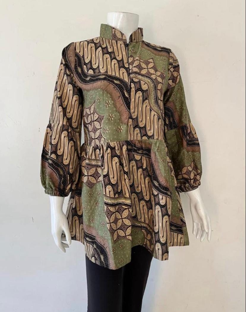 Blouse Batik Motif Parangseling Kawung