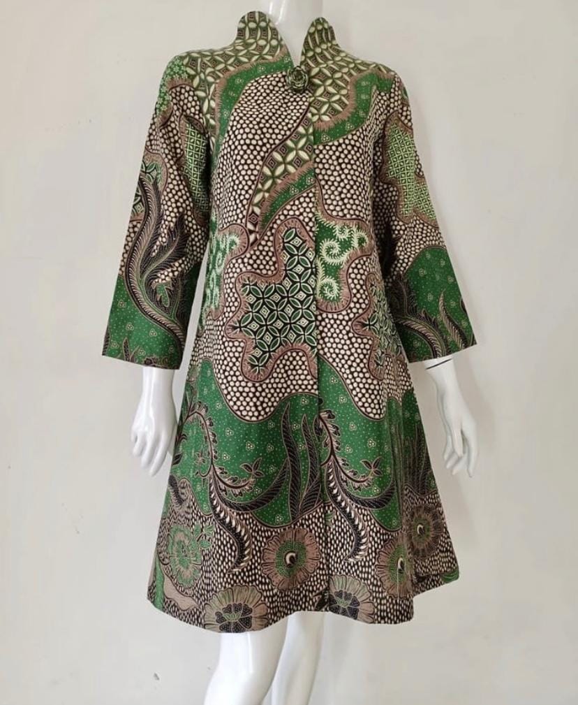 Tunik Batik Motif Kawung Ijo